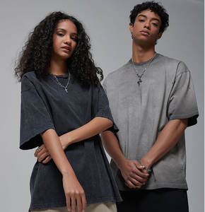 Camiseta Vintage de gran tamaño personalizada para hombre, camisetas Unisex holgadas de lavado ácido corto Puff Technics de alta calidad para ropa de calle con pantalla - Product Image 2