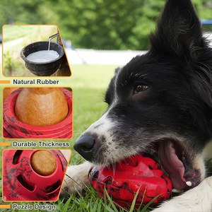 संवादात्मक कुत्ता खिलौना उन्हें व्यस्त रखने के लिए पालतू कुत्ते चउ खिलौने प्रशिक्षण सिलीकोन कुत्ते के लिए प्रशिक्षण सिलिकॉन उपचार मोल्ड पहेली बॉल टॉय का इलाज करता है - Product Image 5