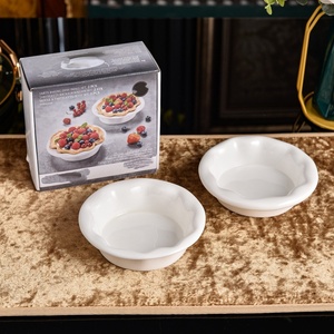 Hot Selling Plain White Flower Creative Irregular Plate Deep Plate Salad Bowl Home <b>Restaurant</b> Simple Tableware <b>Set</b> - Product Image 5