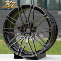 Jantes de voiture en alliage d'aluminium monobloc forgé avec logo personnalisé BZ, 18 et 19 pouces, 5x108 pour Ford, Volvo, Jaguar, Renault, Peugeot