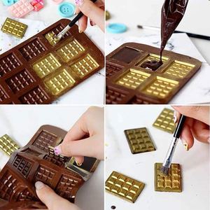 Premium Silicone Flip Candy Mold, Square <b>Slice</b> DIY Baking Tool for Handmade Thin Chocolate - Product Image 3