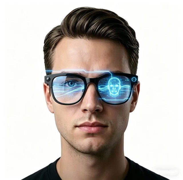 New AI Smart Glasses AI Translation 8MP HD Camera 4K Shooting Image Conversation Recording Listening to Music Smart Glasses M02