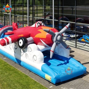 Grand toboggan aquatique gonflable WINWAYTOYS PVC 18m en forme d'avion pour usage commercial intérieur/extérieur - Product Image 2