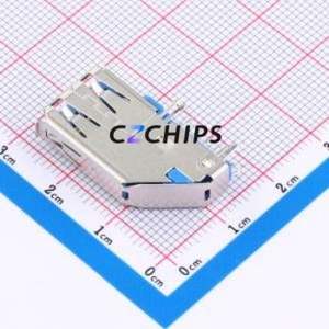 UEA3119C-4FB1-4F USB Connector Through hole Component (THT) Connector Type-A USB 3.0 Female Side Insert - Product Image 2