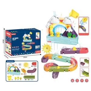 Chất Lượng Cao Trẻ Em Cầu Vồng Tắm Tắm Đồ Chơi Tắm Đồ Chơi Trượt Nước Với Theo Dõi Và Ánh Sáng - Product Image 6