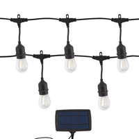 Guirlande lumineuse LED flexible blanc chaud avec design moderne IP65, mini ampoules en plastique pour décoration intérieure/extérieure et fêtes