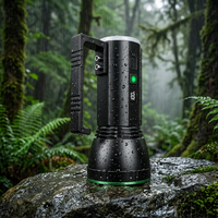 Lampe torche portable à haute luminosité, puissante, tactique, la plus puissante, à LED rechargeable