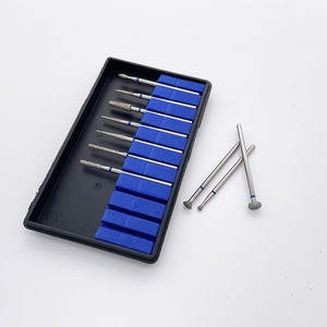 Cina elettrolitica a grana media 10 pezzi popolare HP handpiece dentale laboratorio <span class=keywords><strong>zirconia</strong></span> macinato lucidatura per fresa dentale diamantata kit - Product Image 1