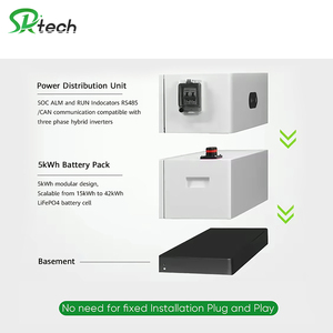 off Grid Hybrid Solar Power <b>Energy</b> <b>Storage</b> <b>System</b> High Voltage Stackable Split IP65 CAN Lithium Battery 20kWh 31kWh 37kWh 42kWh - Product Image 2