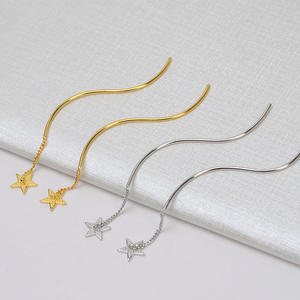 Pendientes de Plata S925 con Borla y 7-12 Perlas, Accesorios para el Cabello Hechos a Mano, Bandeja Vacía para DIY, Joyería Colgante de Moda 5040 - Product Image 1