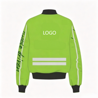 Blouson Bomber MA-1 Personnalisé avec Logo, Veste de Vol Zippée, Poche sur le Bras, Col et Poignets Contrastants, Streetwear Respirant, Vêtement d'extérieur OEM XS