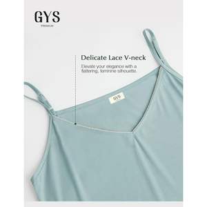 Chemise de nuit complète en viscose de bambou haut de gamme pour femme, douce, légère, à fines bretelles - Product Image 6