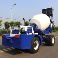 Camion malaxeur à béton autochargeur entièrement automatique de 3,5 mètres cubes pour projets de bétonnage