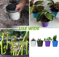 Kit de pot de fleur de jardin en plastique de conception minimaliste pour la décoration de la maison et de la pépinière taille géante pour la plantation de bureau pour les hôtels