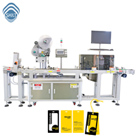 SKILT Máquina automática de etiquetado de superficie superior de bolsas Máquina de etiquetado de etiquetas colgantes Máquina de etiquetado de tarjetas con impresora