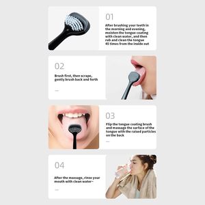 Brosses personnelles multifonctionnelles pour prothèses dentaires Nettoyage à trois effets Hygiène bucco-dentaire polyvalente Élimination de l'haleine Durable Haute - Product Image 4