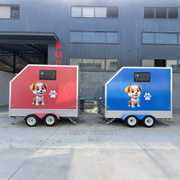 Salon de toilettage mobile pour animaux de compagnie, camion de toilettage pour chiens entièrement équipé avec climatisation et générateur