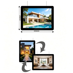 <b>LED</b> <b>Light</b> <b>Box</b> for Real Estate Agents A3 A4 Hanging Magnetic Waterproof Durable Window Display - Product Image 1