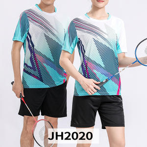 制造商OEM ODM定制3XS-5XL网球羽毛球<span class=keywords><strong>2</strong></span>件套短袖衬衫短裤宽松透气运动运动服 - Product Image 6