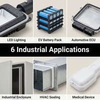 Joint d'étanchéité flexible en mousse de silicone OEM personnalisé, résistant à la chaleur, composant industriel, vente en gros