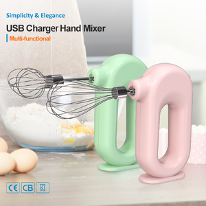 Batidora Eléctrica de Mano para Cocina, Mini Batidora Inalámbrica para Pasteles y Alimentos, Color Verde Menta, Batidora Doméstica para Huevos - Product Image 2