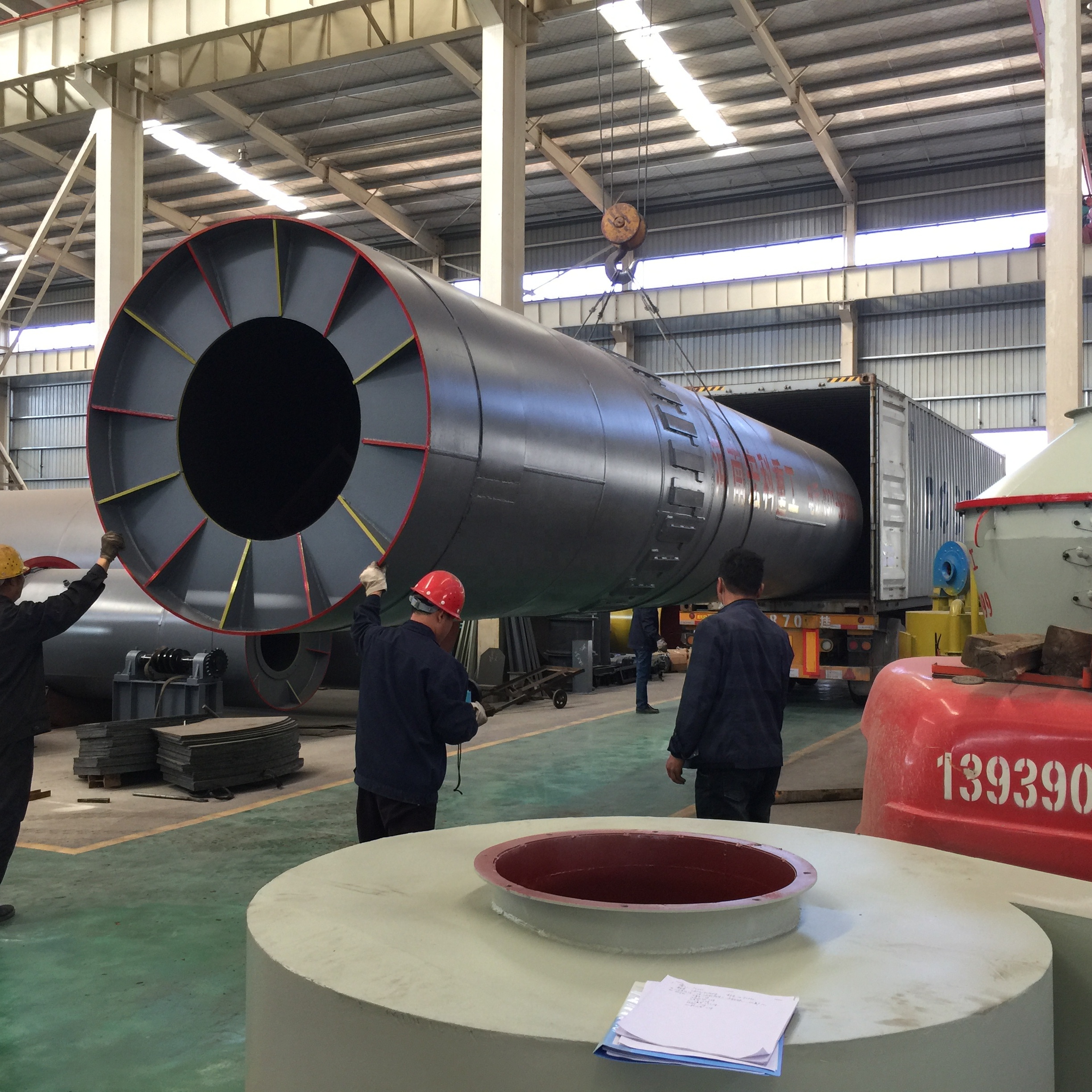 Вращающаяся печь для изготовления цемента