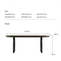 Table à manger en bois massif de style français, long bureau pour la maison, la cuisine, le bureau, ensemble de table avec chaises