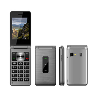 Téléphones à clapet 4G LTE double SIM 2,8 pouces avec boutons poussoirs, vente en gros d'usine