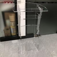 Pupitre de chaire en acrylique lucite clair