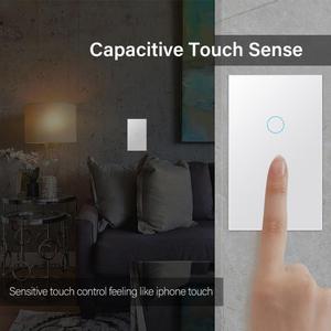 Tuya WiFi Smart Switch Berührungs sensor 1/2/3/4-Gang-Wandtastenschalter Alexa Google Home Kompatibel US Kein neutrales System Max 10A - Product Image 3