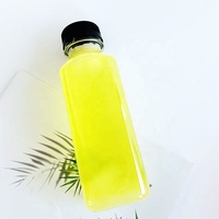 Bouteille jetable en plastique Transparent, contenant emplacement pour jus de boisson, de 200ml, 250ml, 350ml, 400ml, 500ml