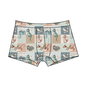 Calzoncillos Personalizados de Dinosaurio <span class=keywords><strong>Vaquero</strong></span> para Niños, Ropa Interior para Bebés, Pantalones Cortos, Bóxer de Bambú - Product Image 1