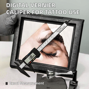Calibrador Digital Electrónico Vernier de 150 mm, Regla de Plástico para Tatuajes y Cejas, Herramienta de Medición LCD, Micrómetro para Microblading Permanente - Product Image 2