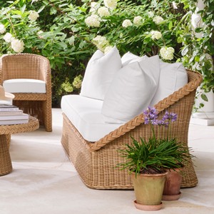 Meubles modernes en osier pour l'extérieur relaxants avec terrasse Ensemble de canapés de jardin en rotin PE à bord tressé - Product Image 4