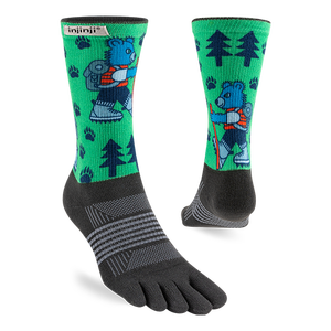 <span class=keywords><strong>Injinji</strong></span> Phụ Nữ Màu Xanh Coolmax Giữa Trọng Lượng Chạy Thể Thao In Ngón Chân Vớ - Product Image 5