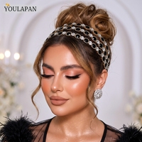 YouLaPan – serre-tête de mariage de luxe léger, fait à la main, avec diamants d'eau, accessoires de cheveux élégants pour femmes, pour la danse, YXA241
