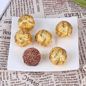 Boîte de bonbons en chocolat composé au lait de noix et cacao, marque privée personnalisée, vente en gros, chocolat doré en forme de boule - Product Image 5