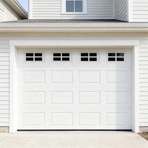 Porte de garage verticale intelligente à double vitrage isolé en alliage d'aluminium de luxe moderne avec capteur à distance - Product Image 2