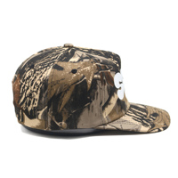 Topi Snapback Sport Camo 5 Panel Desain Terbaru dengan Pinggiran Sedikit Melengkung dan Bordir Logo Kustom