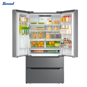 Réfrigérateur portable avec congélateur inférieur, compresseur, distributeur d'eau et machine à glaçons pour usage domestique - Product Image 2