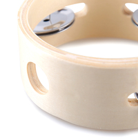 Tambourin en bois pour enfants, instrument de percussion sans tête, accessoires d'instruments de musique