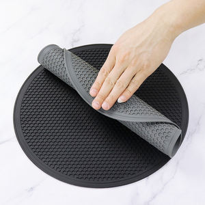 Heat-Resistant Silicone Coaster Round Honeycomb <b>Placemat</b> <b>for</b> Kitchen <b>Table</b> Anti-hot Drying Mat <b>for</b> Home Use - Product Image 4