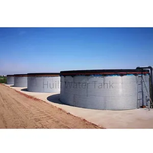 Corrugated Galvanized Round Water Storage Tank 10000 20000 Liter with ROOF Circular Zincalume Bolted Tank