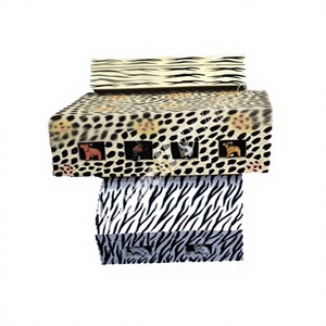 Handmade Wooden Rectangle <b>Box</b> Animal Print Design Tabletop Decoration Craft Gift Storage Case - Product Image 1