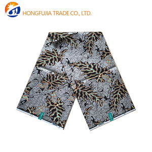 Ткань для одежды Tell Me Jinshan Hot Drill: африканский батик, тканый кардный органза, золотисто-фиолетовый с блестками, водная гофрированная хлопковая ткань для вечеринок - Product Image 1