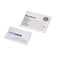 Placa de nombre personalizada al por mayor, placa de logotipo de metal, placa de identificación de aluminio, generador de código de barras, etiqueta de metal para equipos
