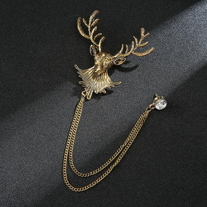 Yeni geyik keçi at hayvan zincir yaka <span class=keywords><strong>Pin</strong></span> erkekler altın yaka <span class=keywords><strong>Pin</strong></span> emaye Lions kulübü rozeti Metal erkekler için bir hediye olarak - Product Image 4
