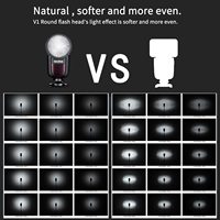 Ttl Li-ion Round Head Ving Camera Flash V1 C/n/s/f/o/p Kit Flash Kamera Speedlite Light Untuk Kamera