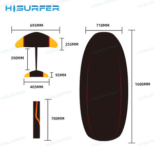 Listo para Enviar: Tabla de Surf Eléctrica de Fibra de Carbono Completa de 8KW y 45KM/H con Hidroala, Batería y Hélice para Surfear en el Océano - Flyer One - Product Image 6
