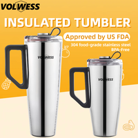 Bouteille d'eau en acier inoxydable écologique, gobelet isotherme anti-fuite, tasse à café, tasse isolée à double paroi, thermos pour les voyages